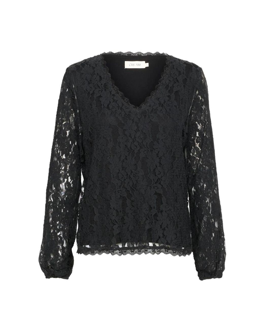 Cream Overhemden ,Zwart ,Blouses in het Black