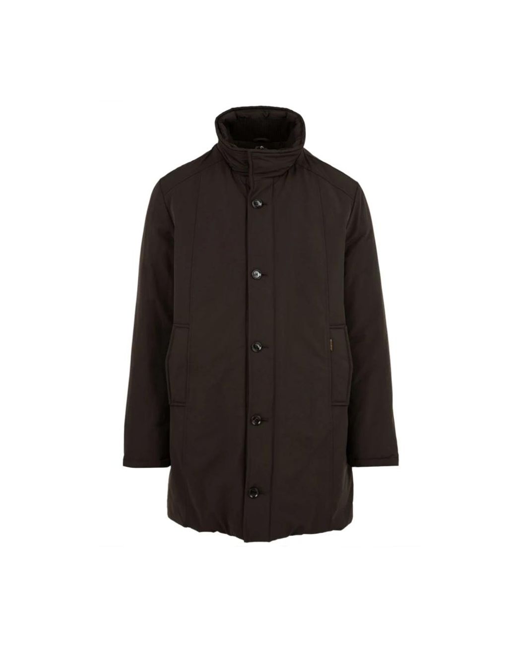 Moorer Black Single-Breasted Coats for men