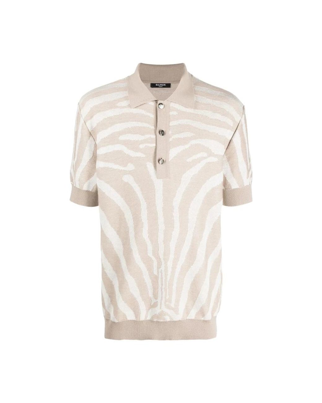 Balmain Natural Polo Shirts for men