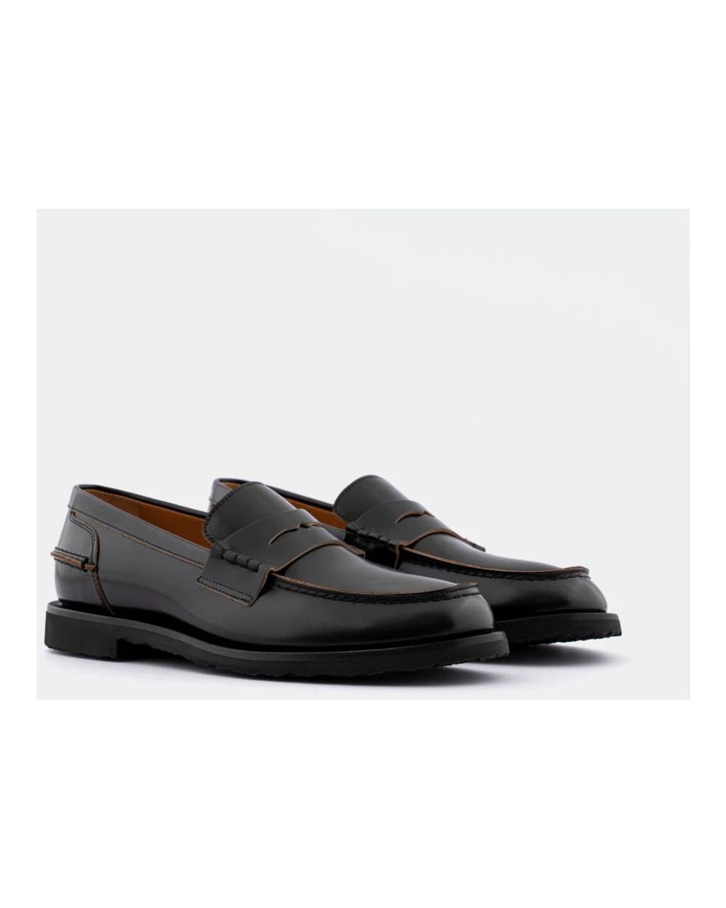 Buttero Black Loafers for men