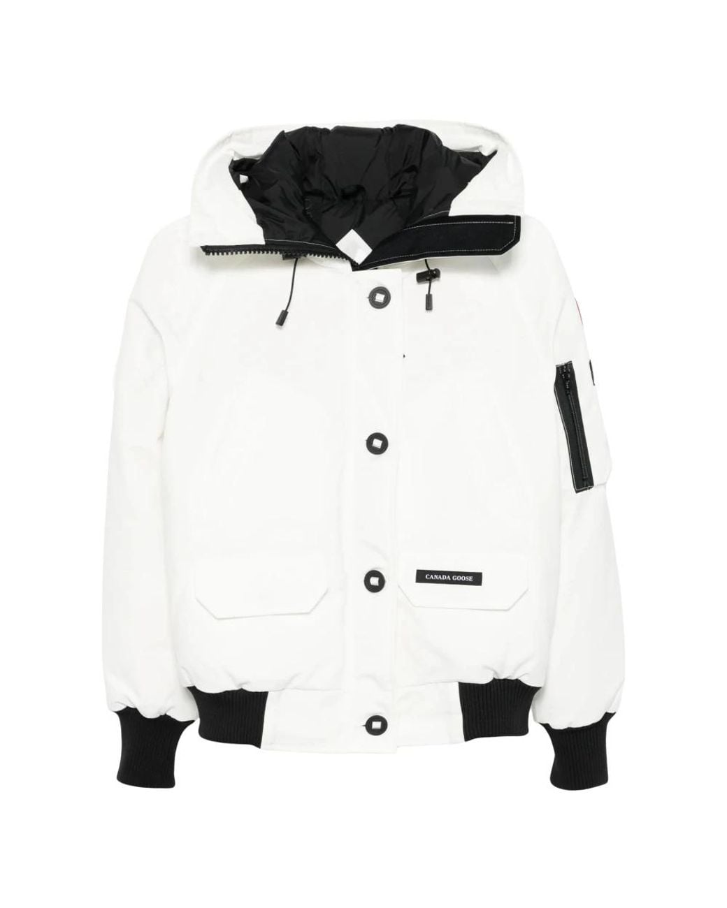 Canada Goose White Bomber Jackets