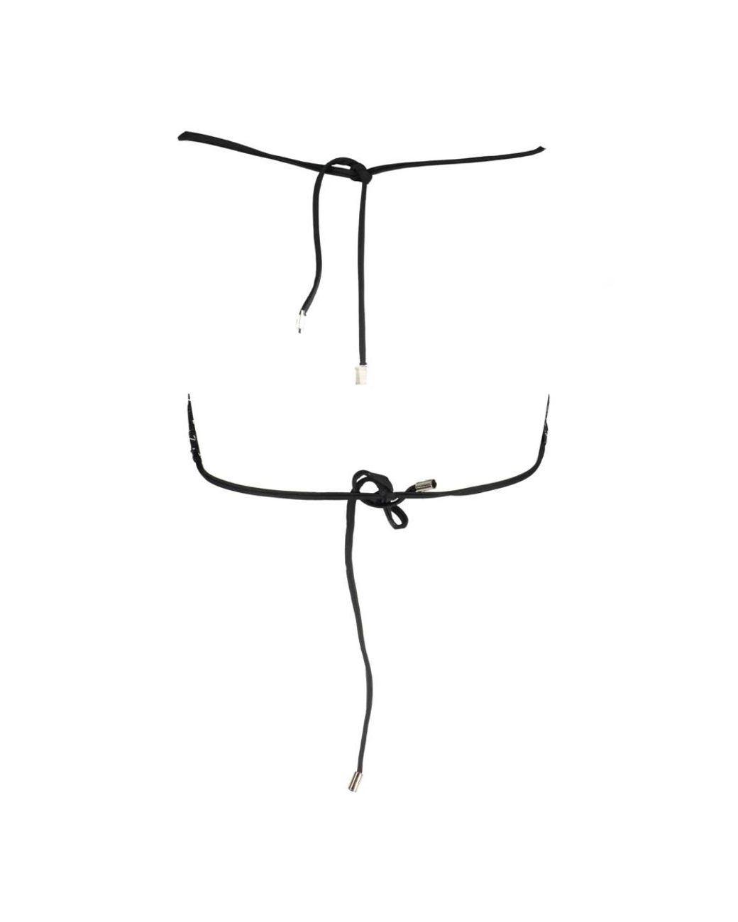 Karl Lagerfeld Black Bikinis