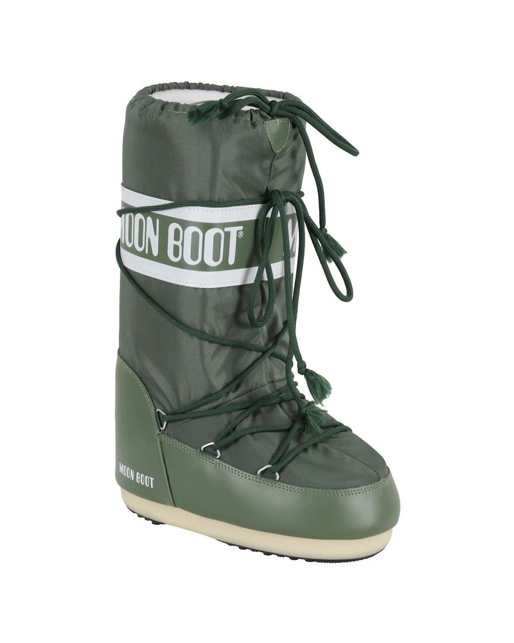 Moon Boot Green Grüner Nylon Icon Stiefel