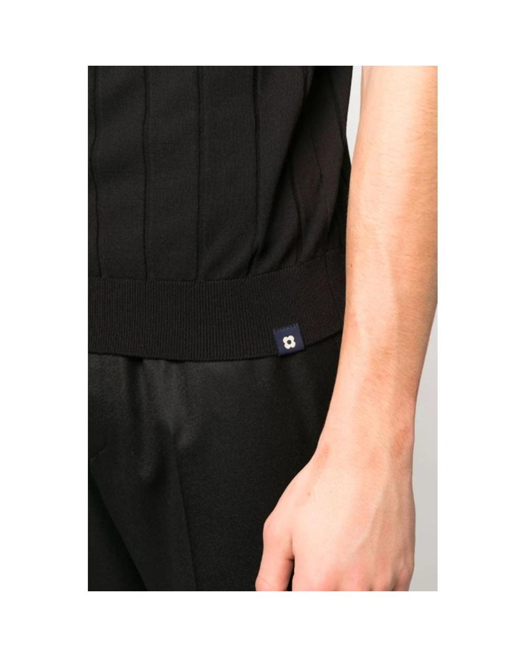 Lardini Black Round-Neck Knitwear for men