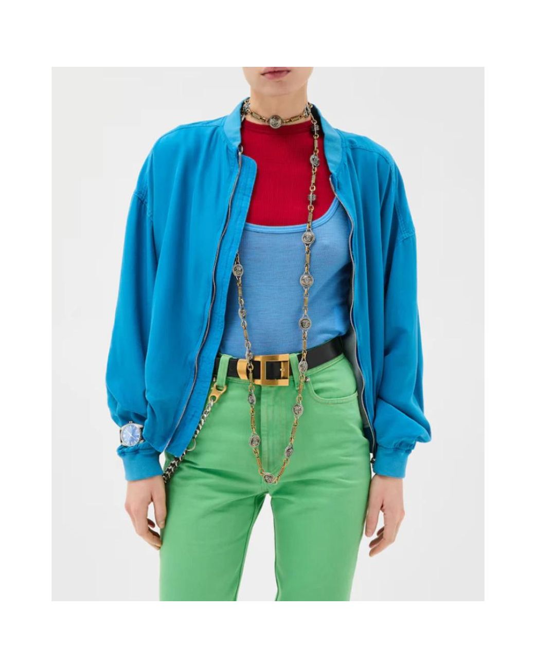 Versace Blue Light Jackets