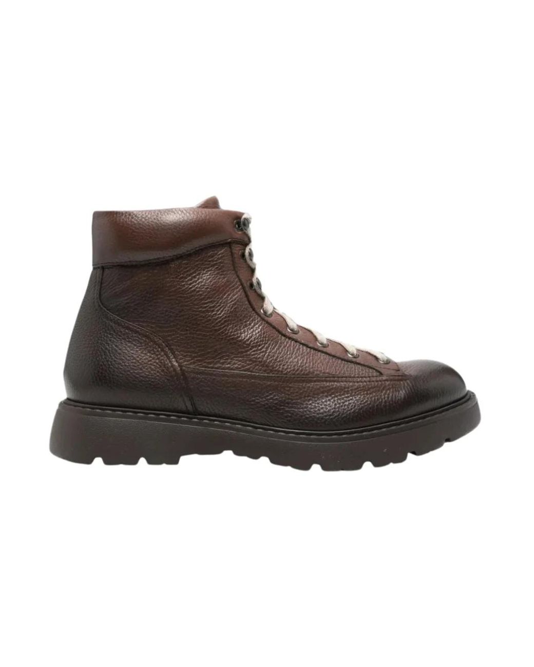 Doucal's Brown Lace-Up Boots for men