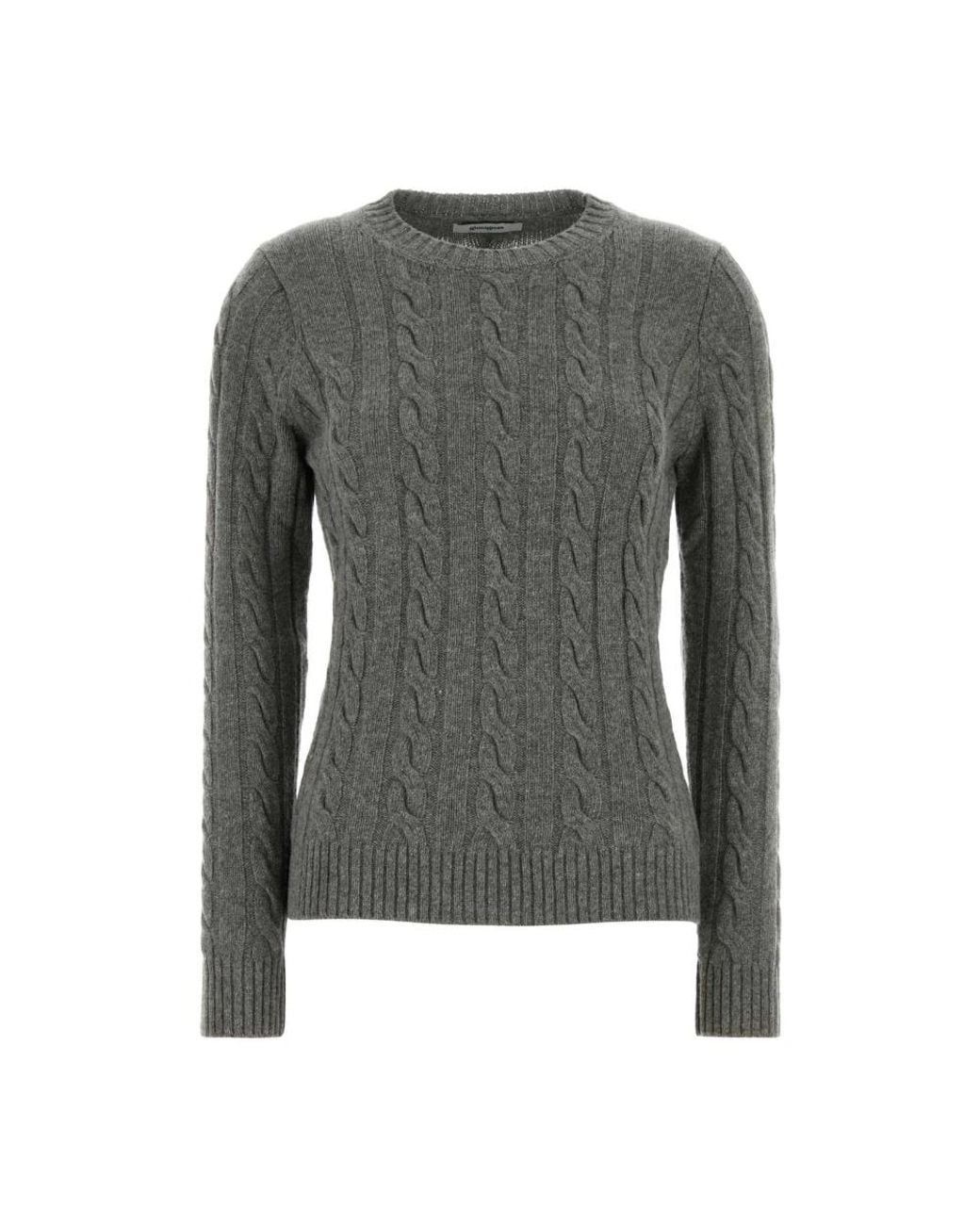 GIMAGUAS Gray Round-Neck Knitwear