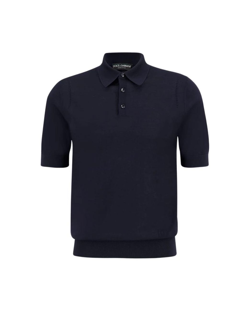 Dolce & Gabbana Blue Round-Neck Knitwear for men
