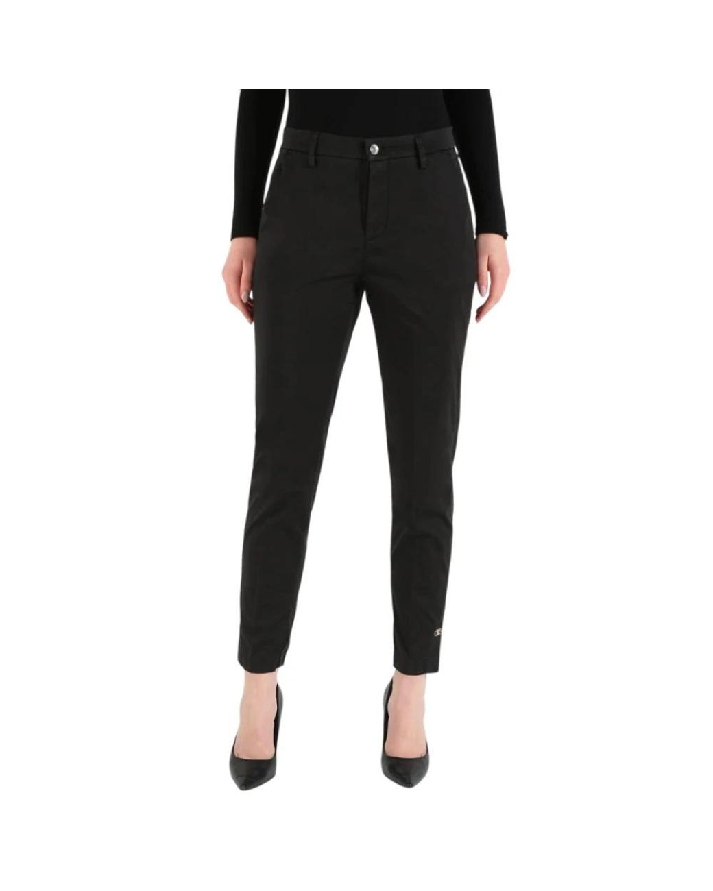 Liu Jo Black Slim-Fit Trousers