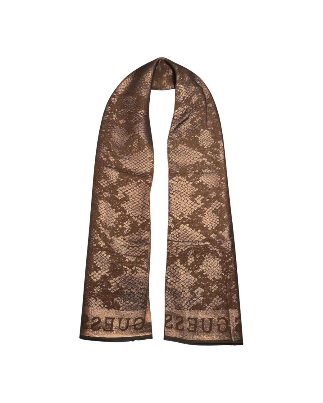 Guess Brown Silk Scarves