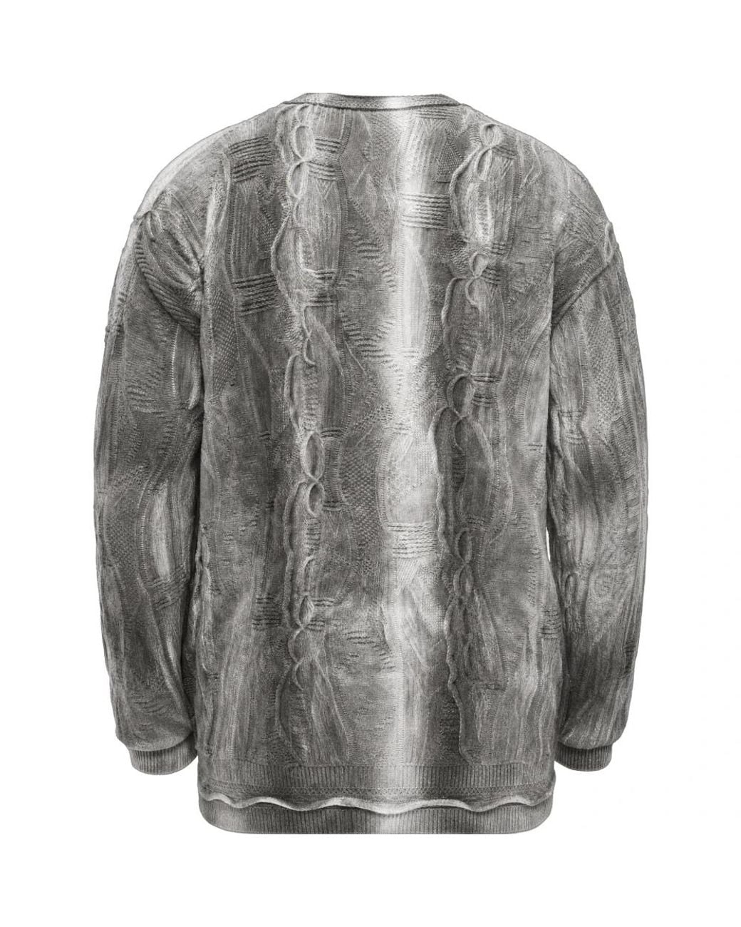 carlo colucci Gray Round-Neck Knitwear for men
