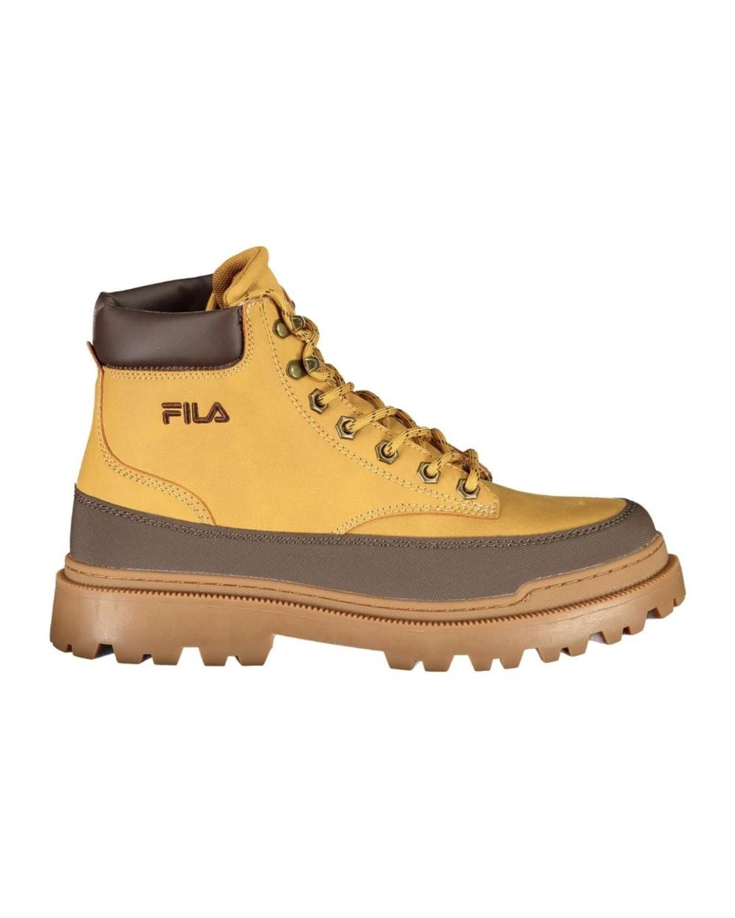 Fila Yellow Lace-Up Boots for men