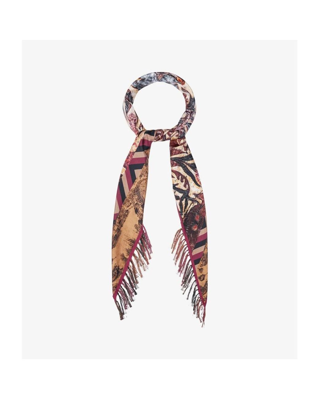 Pierre Louis Mascia Brown Silky Scarves