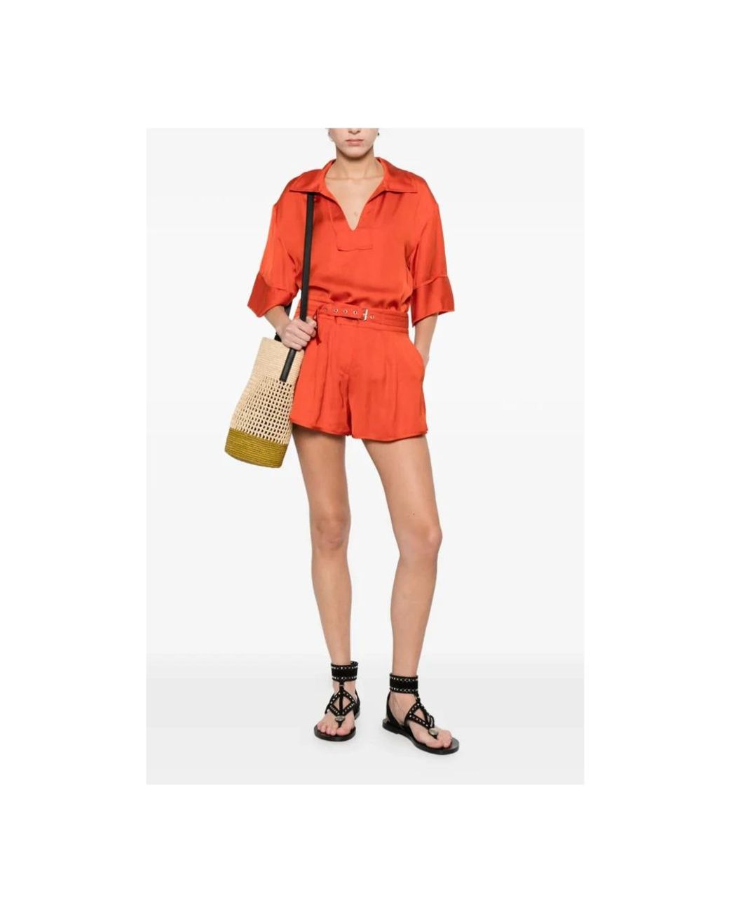IRO Red Short Shorts