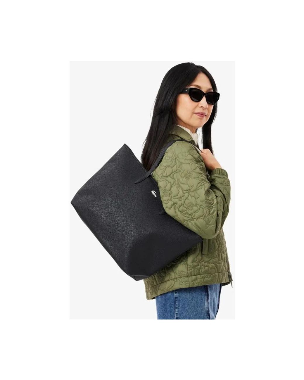 Lacoste Black Tote Bags