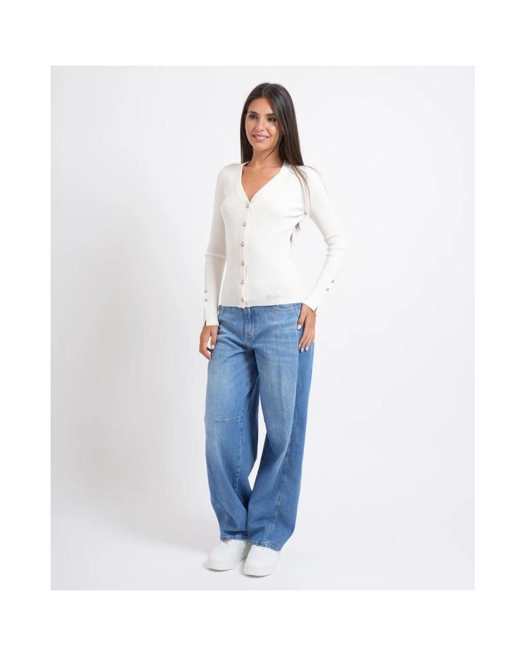 Guess White Cardigans
