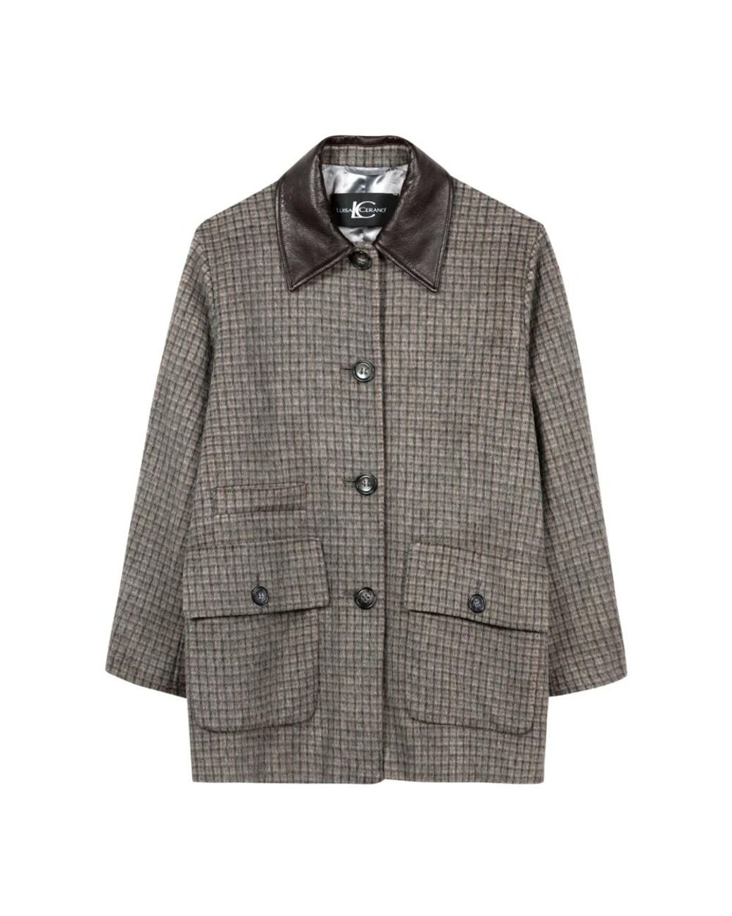 Luisa Cerano Gray Light Jackets
