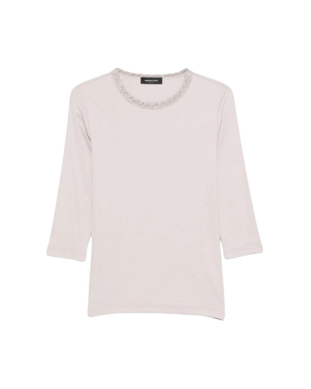Fabiana Filippi White Long Sleeve T-Shirts