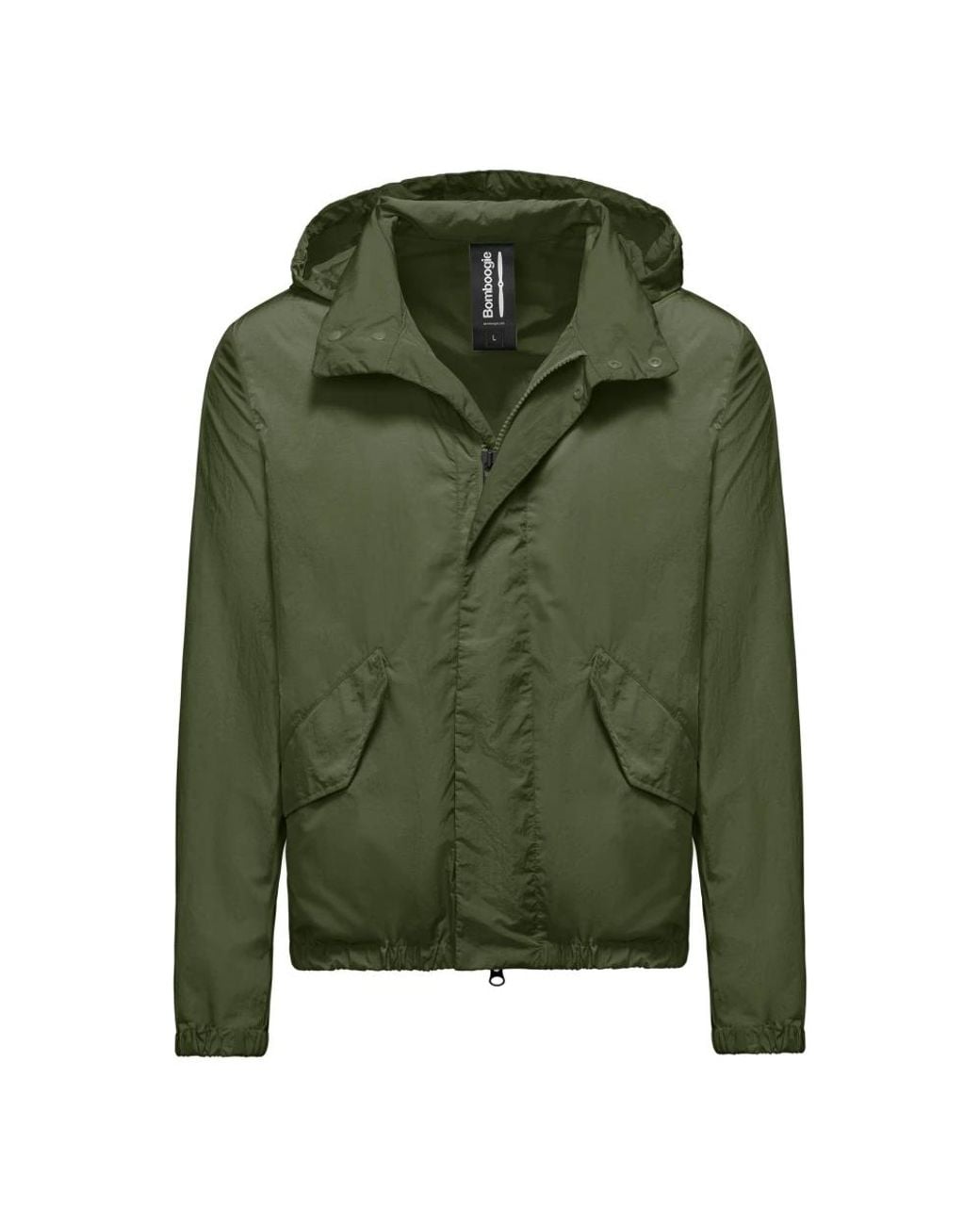 Rain Jackets di Bomboogie in Green da Uomo