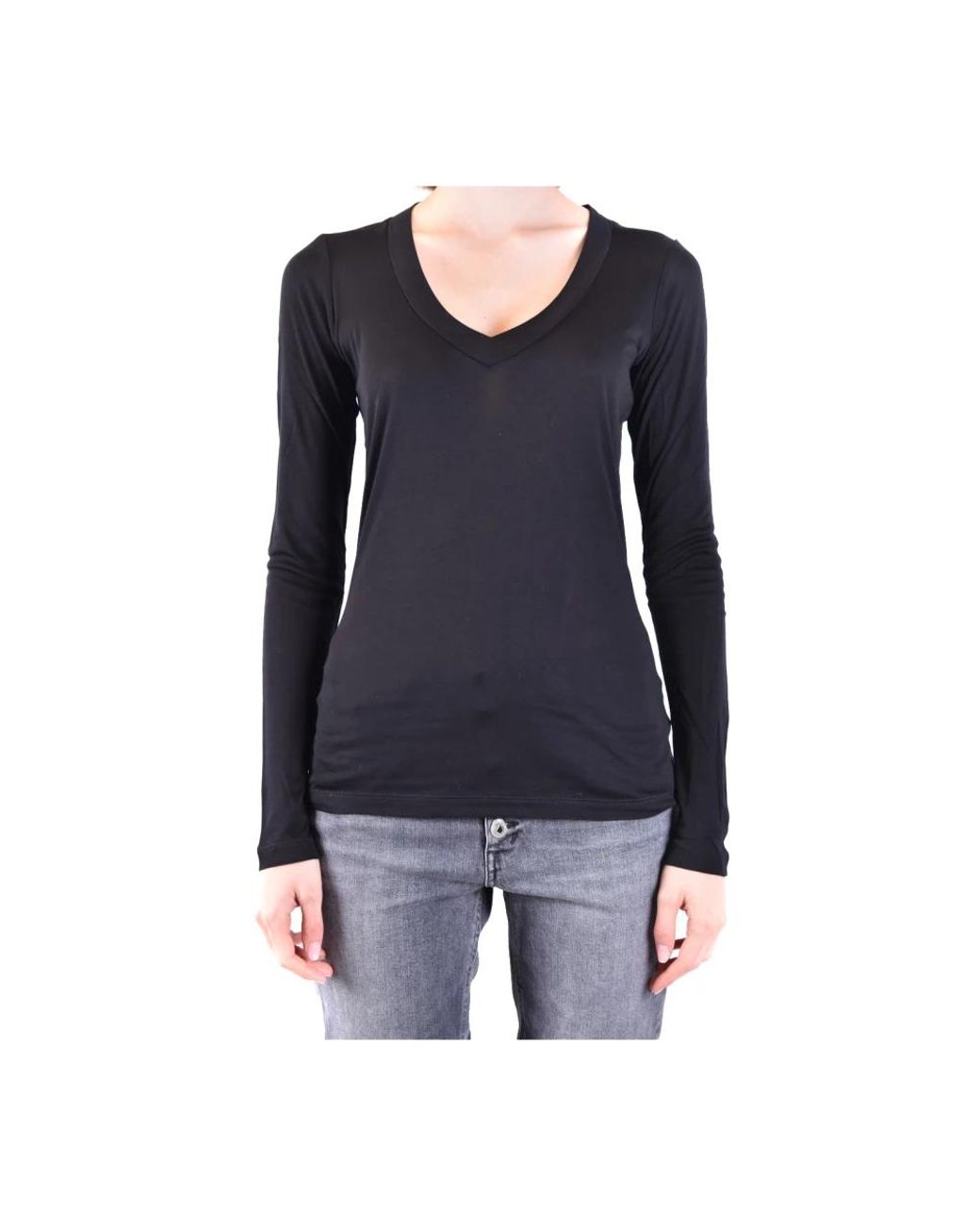 Dondup Black Long Sleeve T-Shirts