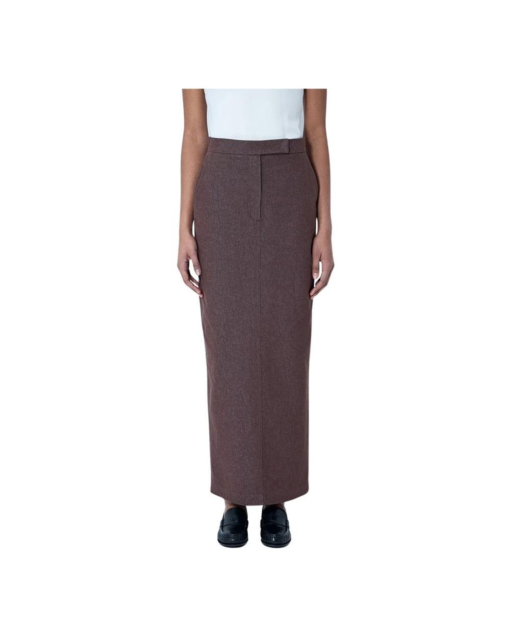 Max Mara Getailleerde Midi Rok in het Purple