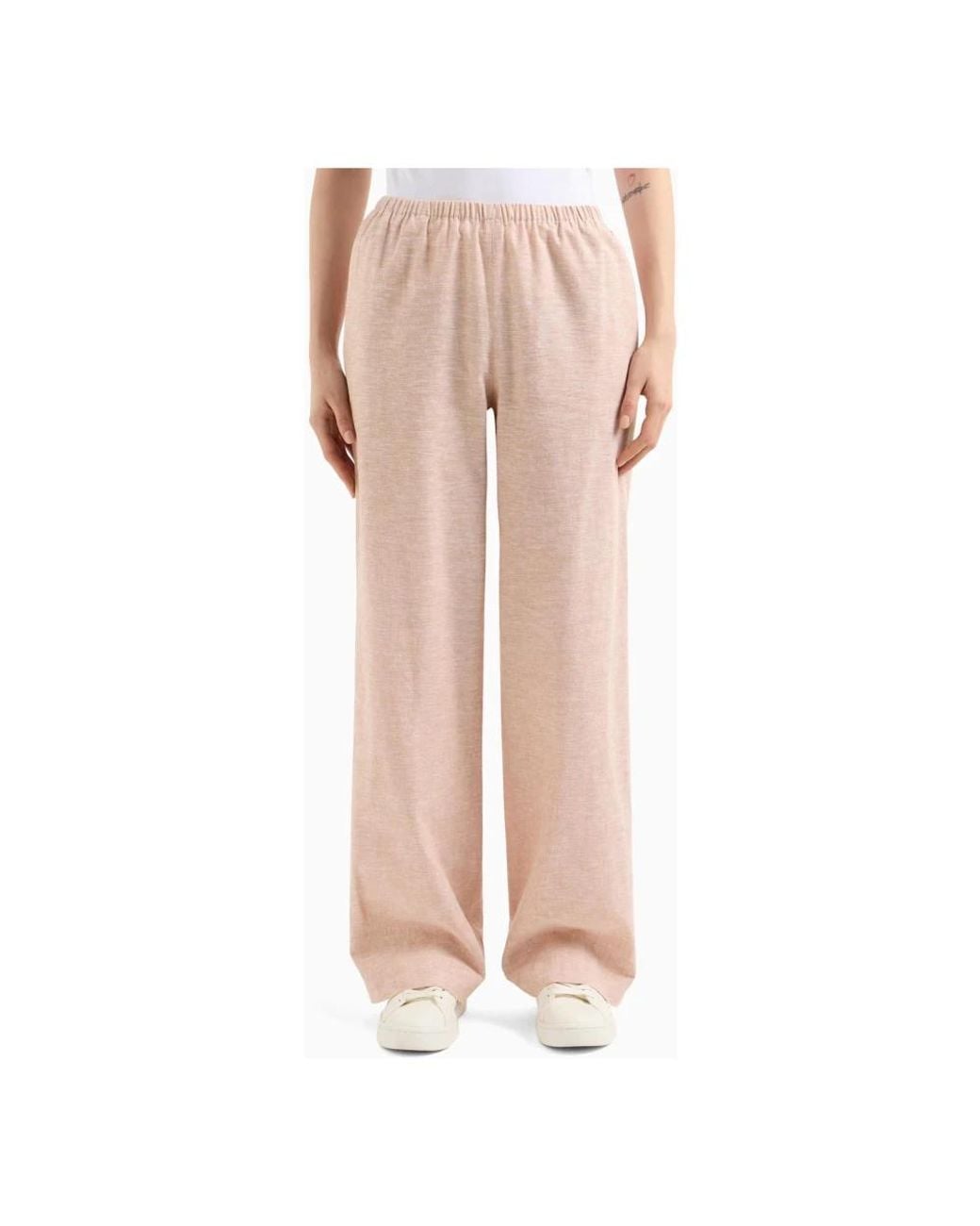 ARMANI EXCHANGE Pink Wide Trousers