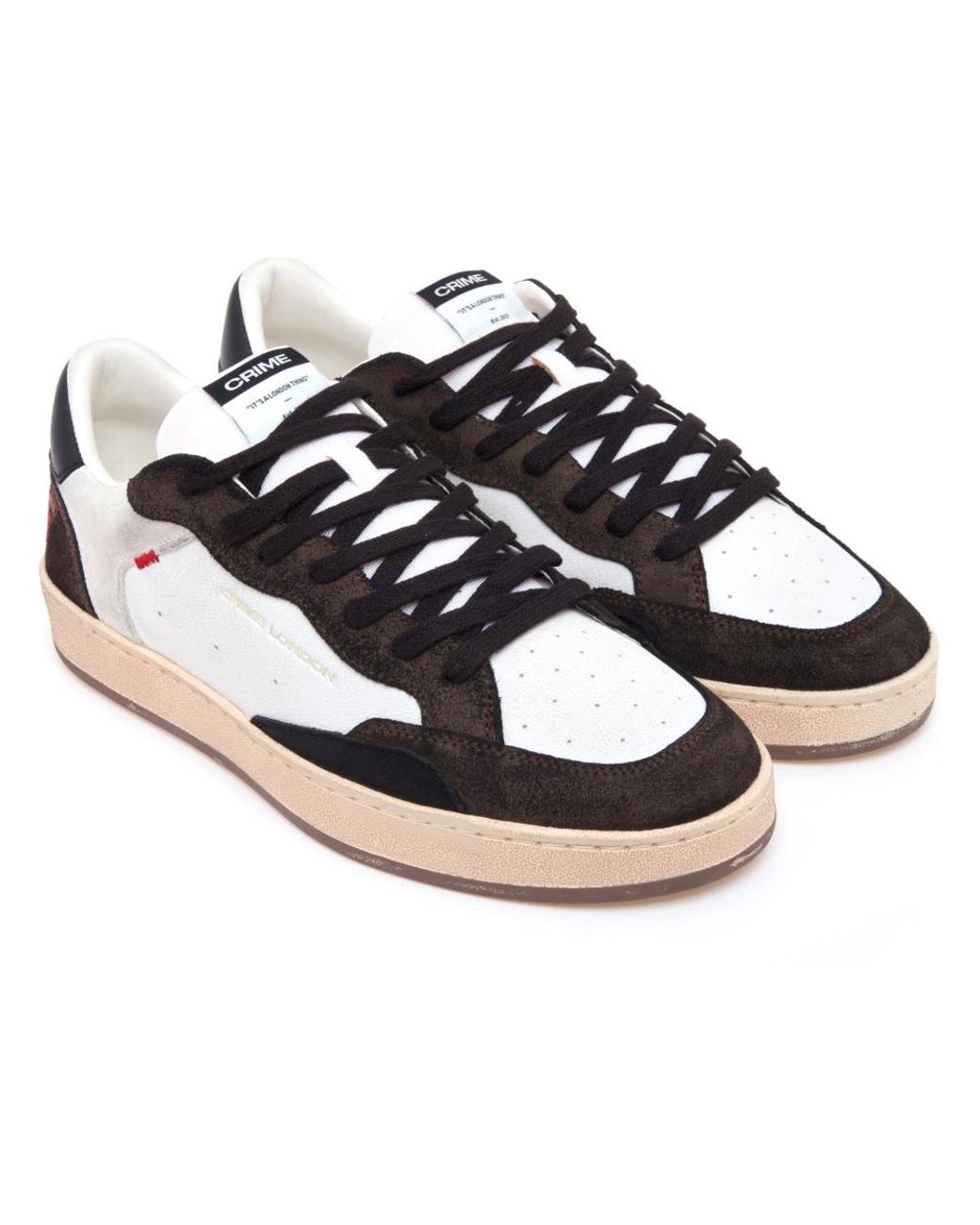 Crime London Black Sneakers for men