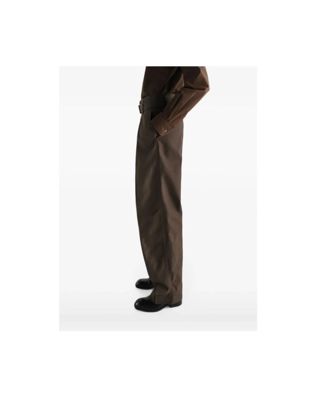 Lemaire Brown Straight Trousers