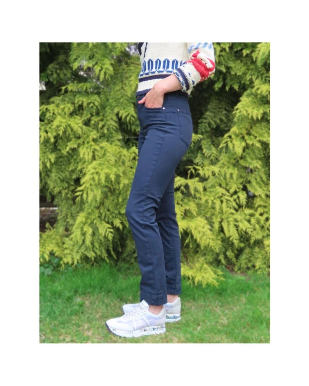 Islow Blue Slim-Fit Trousers
