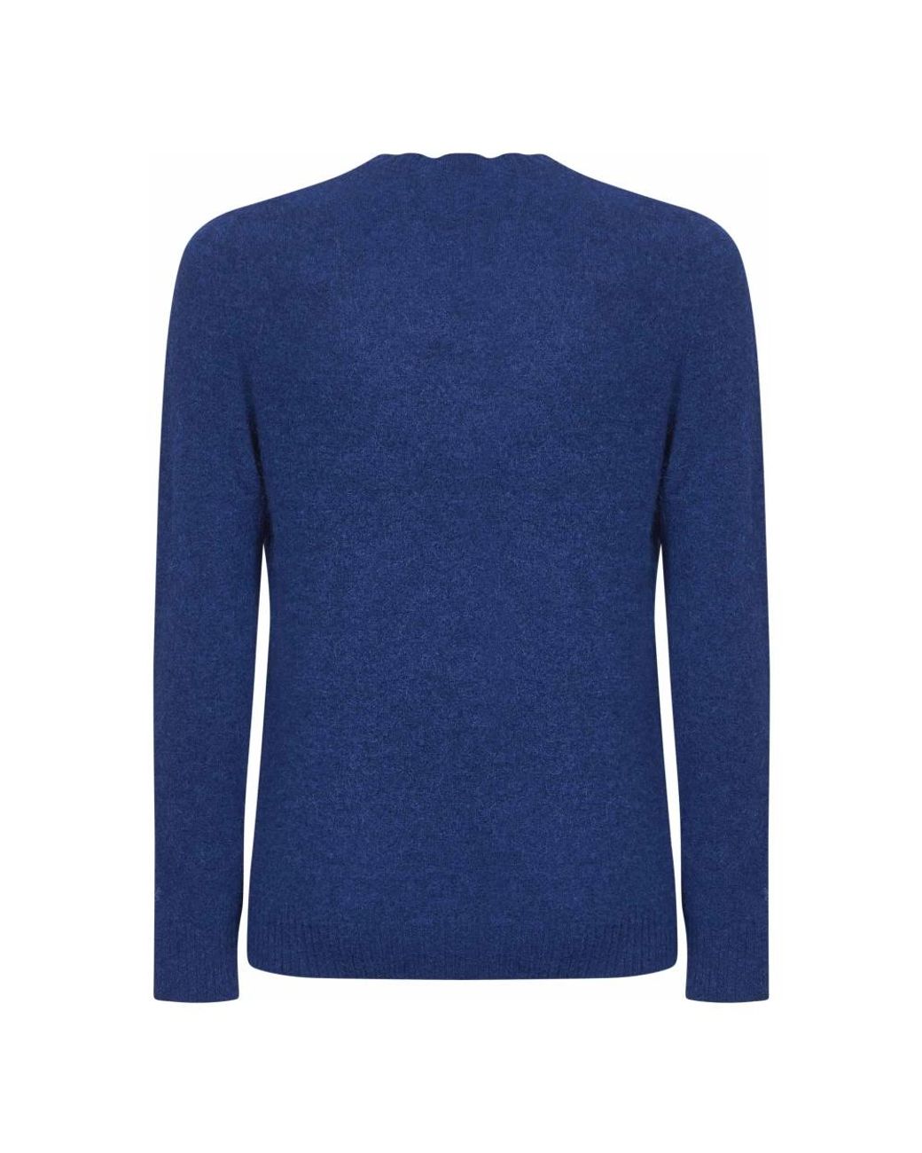 Mc2 Saint Barth Blue Round-Neck Knitwear for men