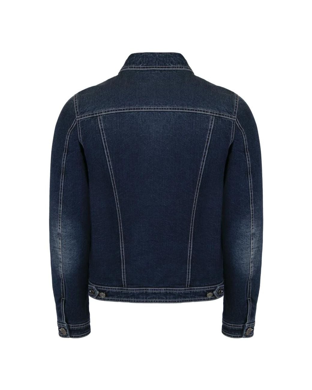 Moorer Jassen ,Blauw ,Denim Denim Goose Down Padded Jacket in het Blue voor heren