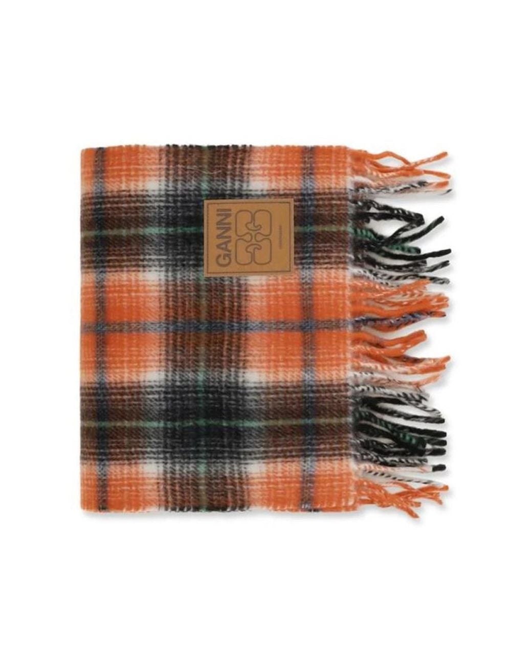 Ganni Brown Winter Scarves