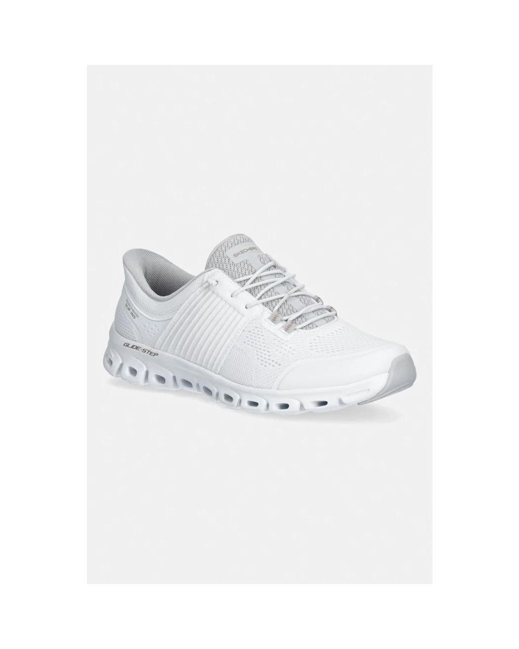 Skechers White Slip-Ins: Glide-Step