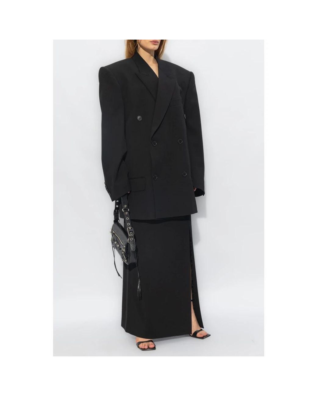 Balenciaga Black Maxi Skirts