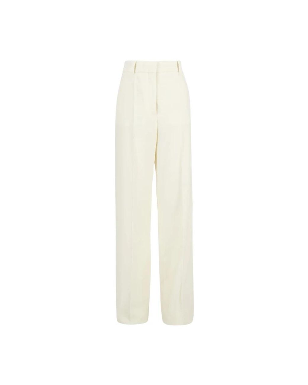 Stella McCartney White Straight Trousers