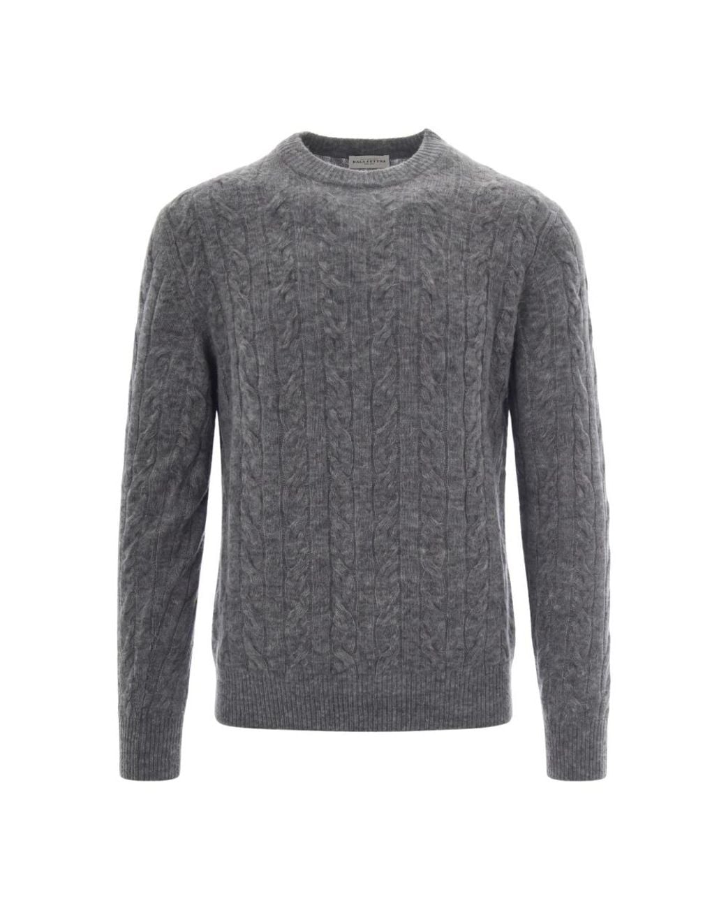 Ballantyne Rundhals-Strickpullover in Gray für Herren
