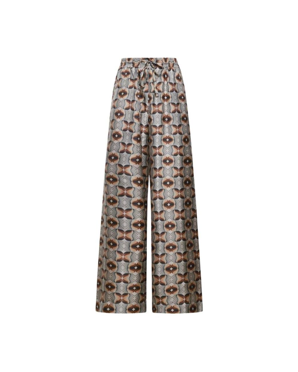 Pierre Louis Mascia Multicolor Wide Trousers