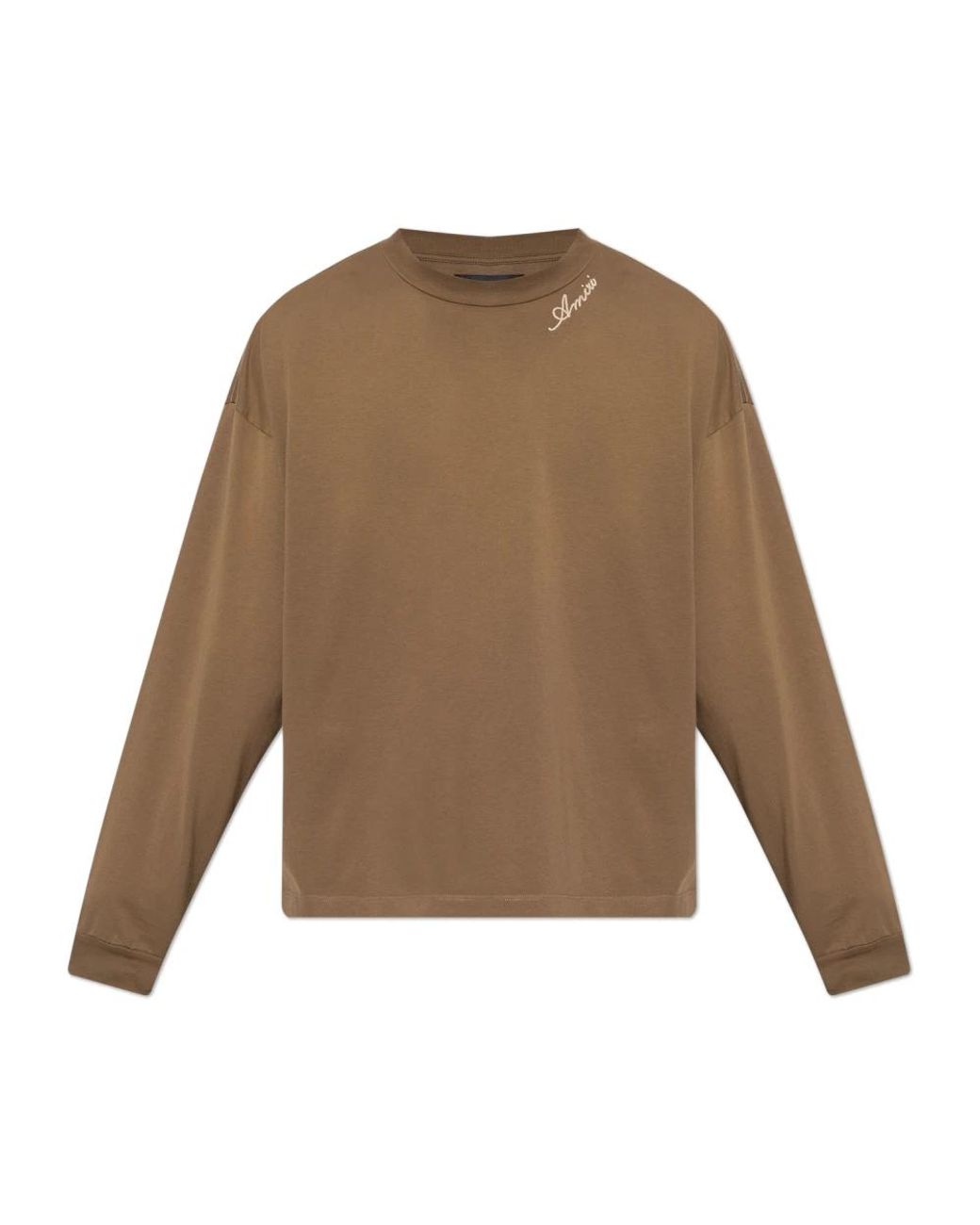 Amiri Brown Long Sleeve T-Shirts for men