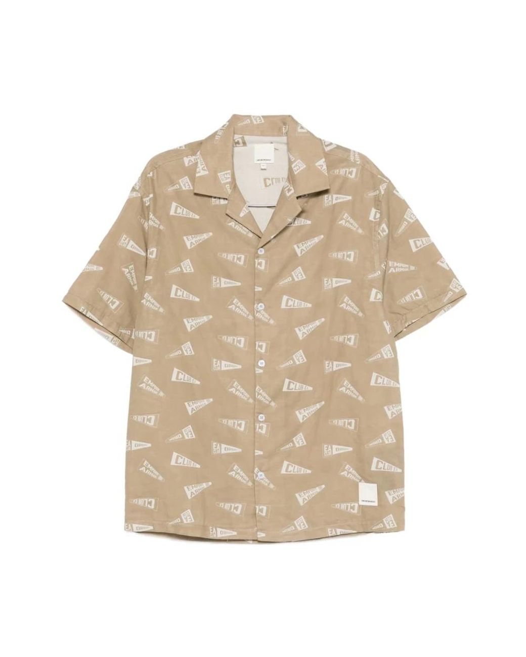 Giorgio Armani Natural Short Sleeve Shirts for men
