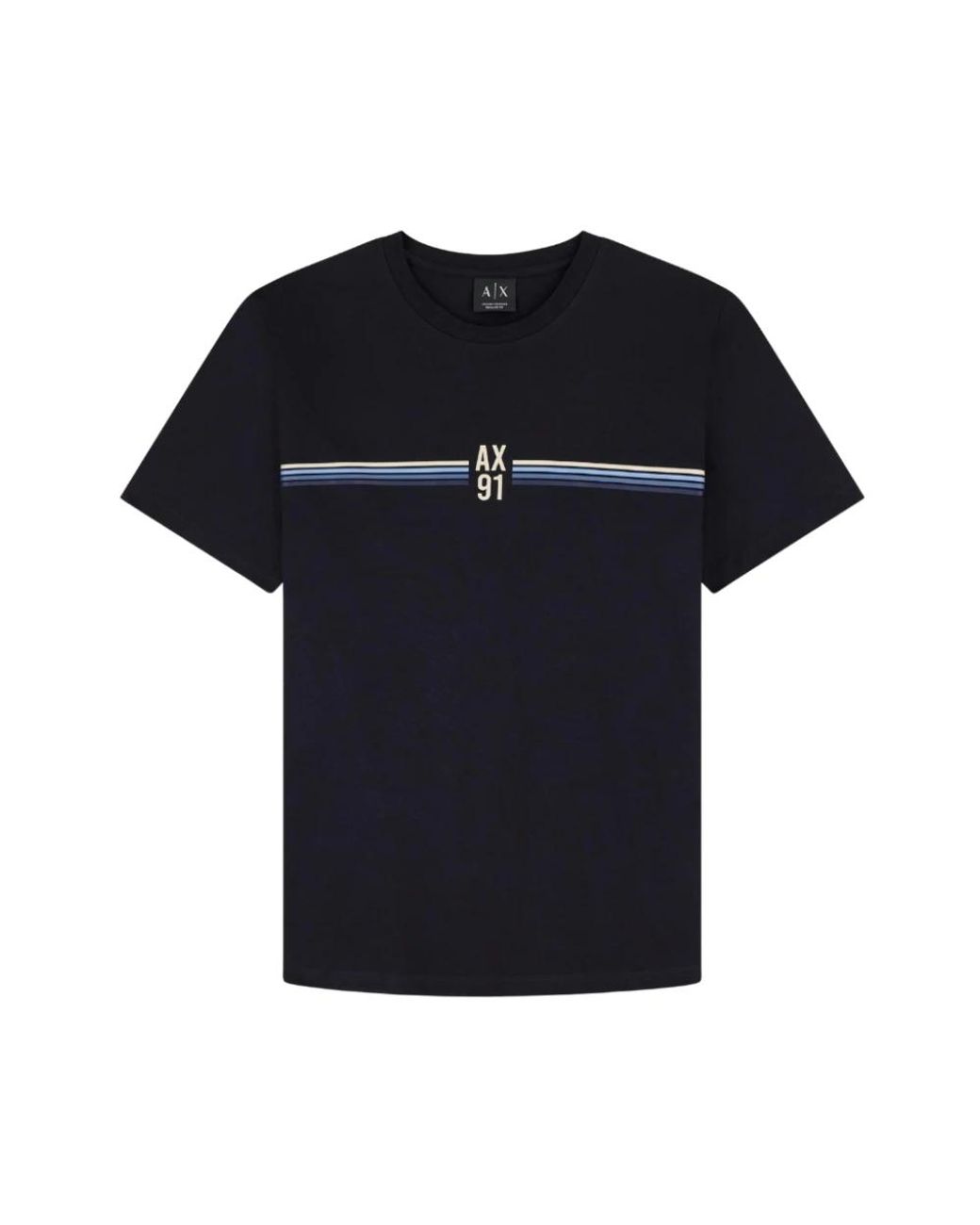ARMANI EXCHANGE T-Shirt Met Ronde Hals in het Black voor heren