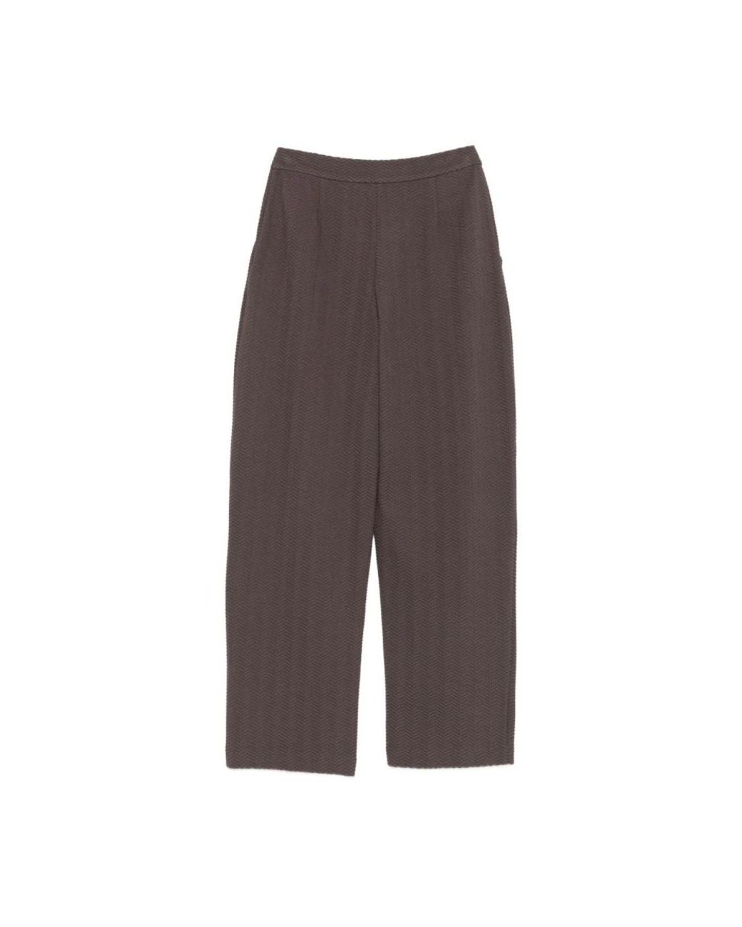 Emporio Armani Brown Wide Trousers