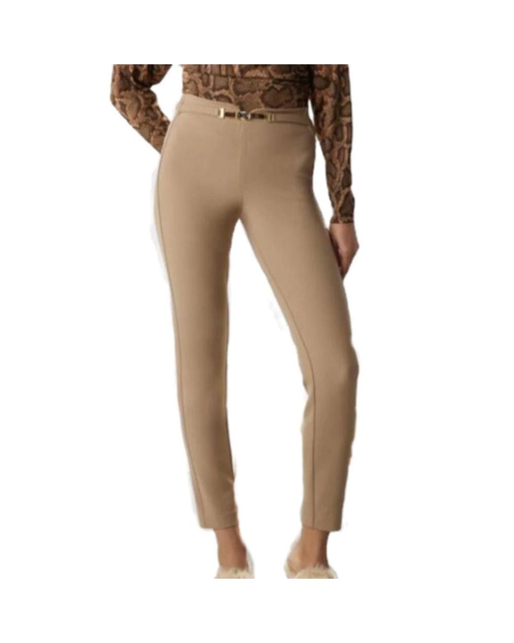 SIMONA CORSELLINI Natural Slim-Fit Trousers