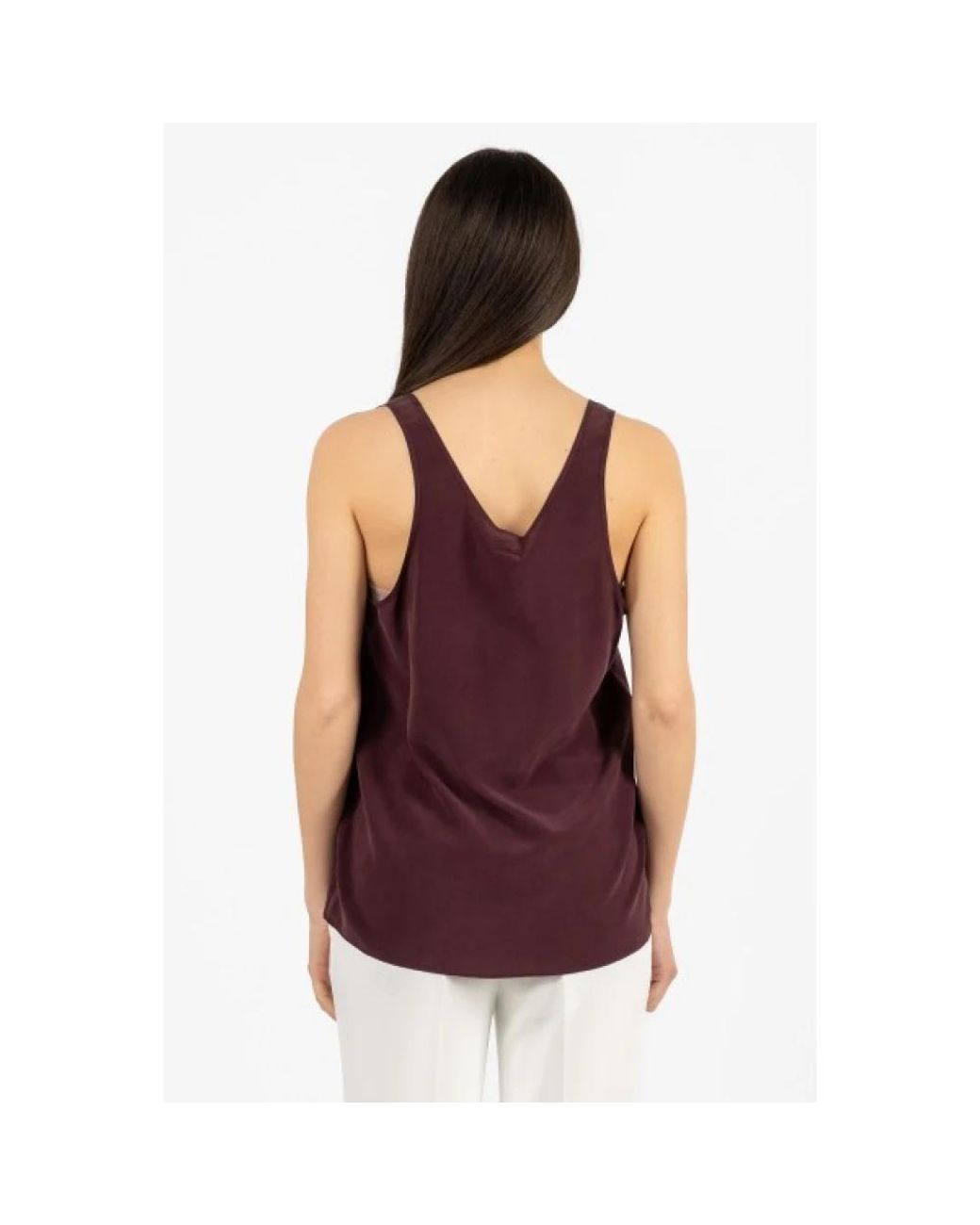 Pinko Purple Sleeveless Tops