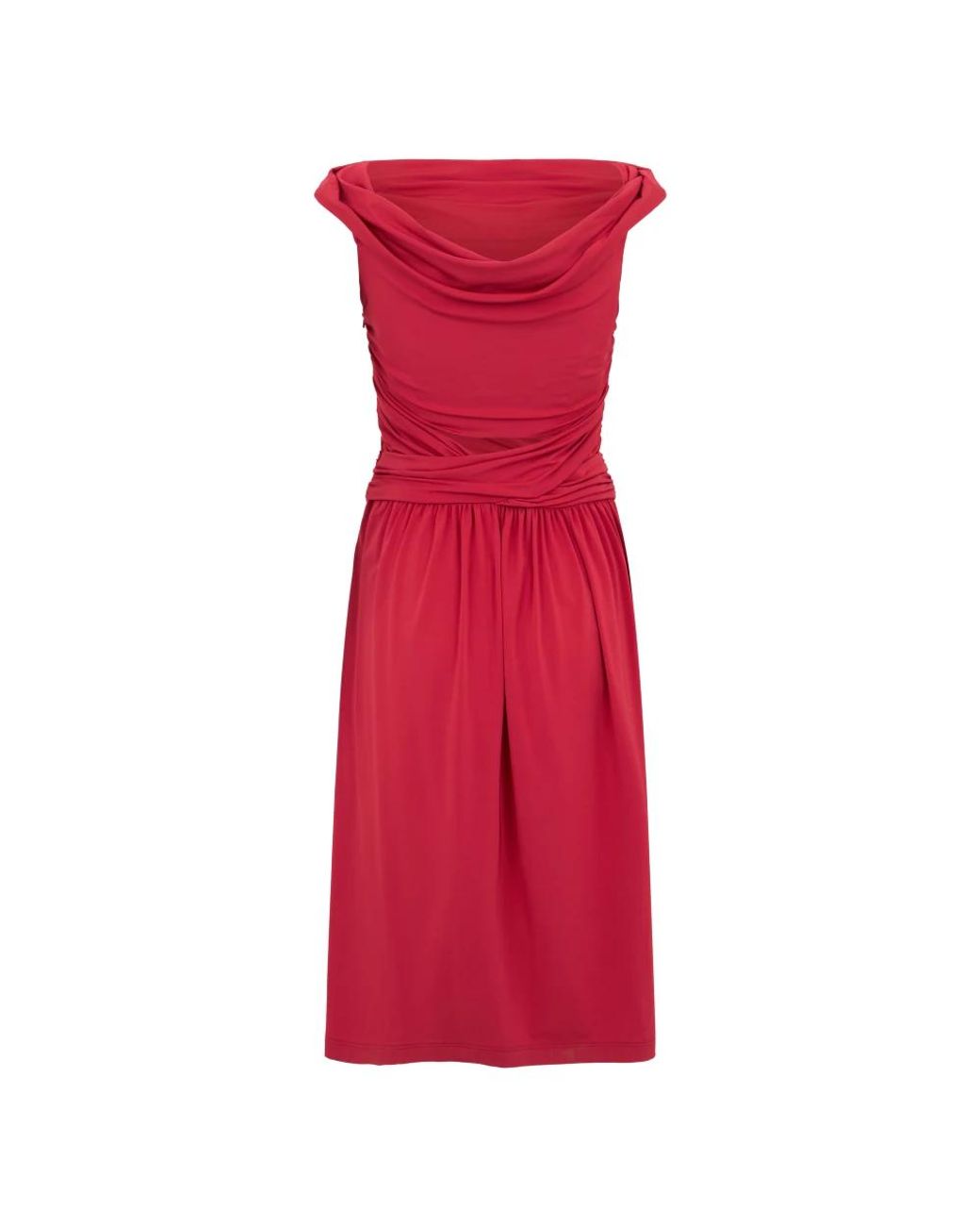 Midi Dresses Alberta Ferretti de color Red