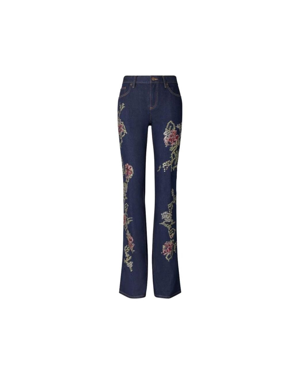 Tory Burch Blue Straight Fit Jeans