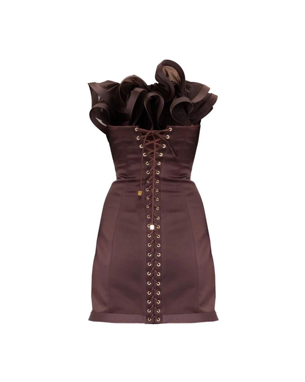 Elisabetta Franchi Brown Party Dresses