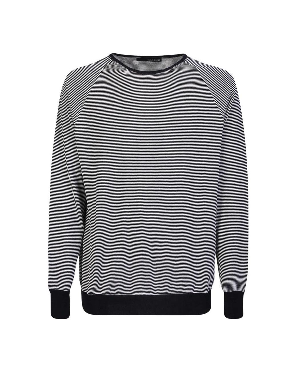 Lardini Gray Round-Neck Knitwear for men