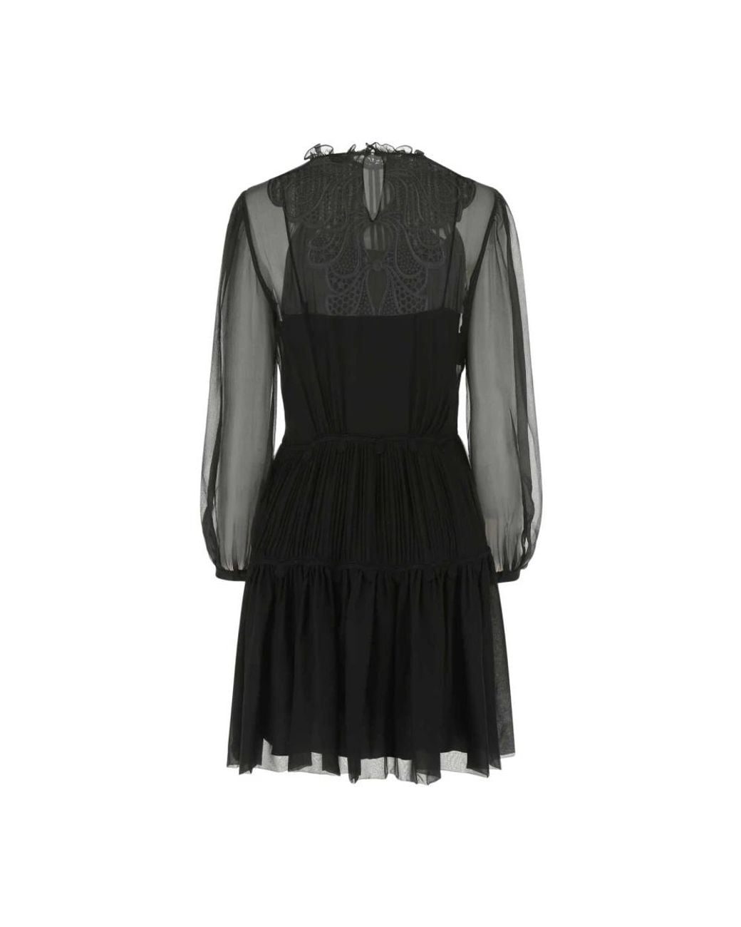 Alberta Ferretti Black Midi Dresses