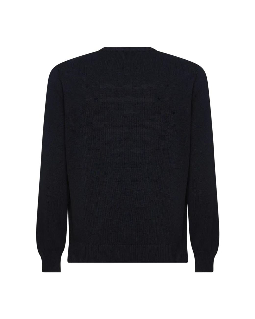 D4.0 Blue Round-Neck Knitwear for men
