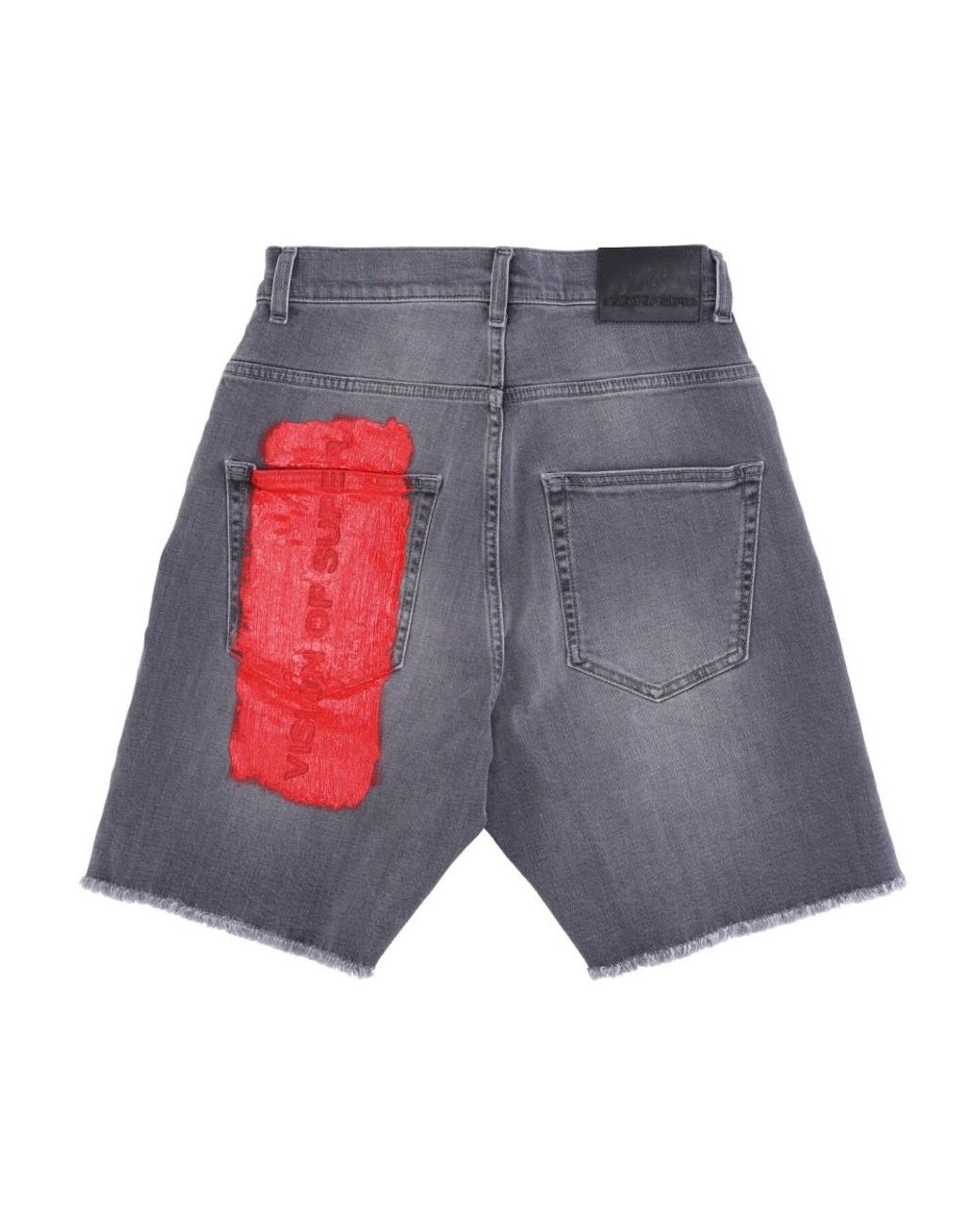 Vision Of Super Gray Denim Shorts for men